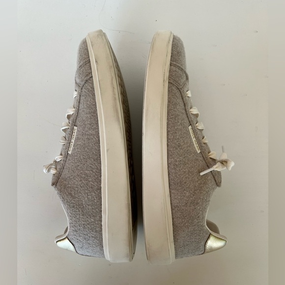 Cole Haan Grandpro Crosscourt Traveler Sneaker in Grey Faux Suede + Gold, 11B - Picture 5 of 11